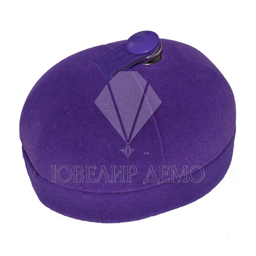 Футляр «кружок на кнопке» фиолетовый, универсальная прорезь.