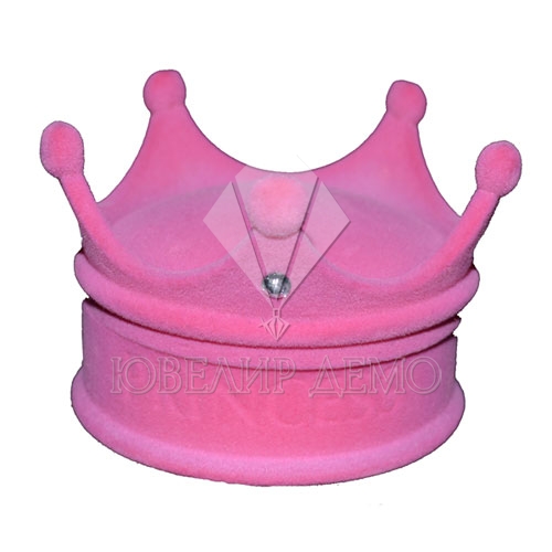 Футляр «корона» розовый универсальная прорезь